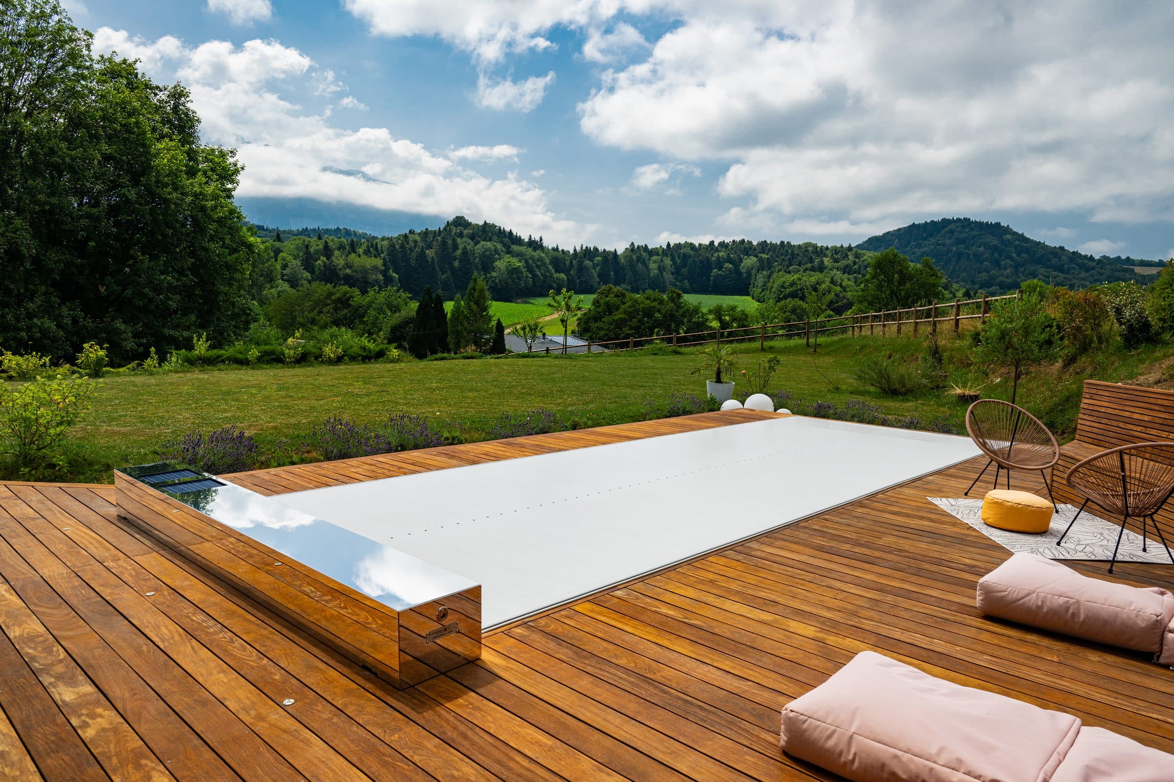 A taut membrane edge to edge