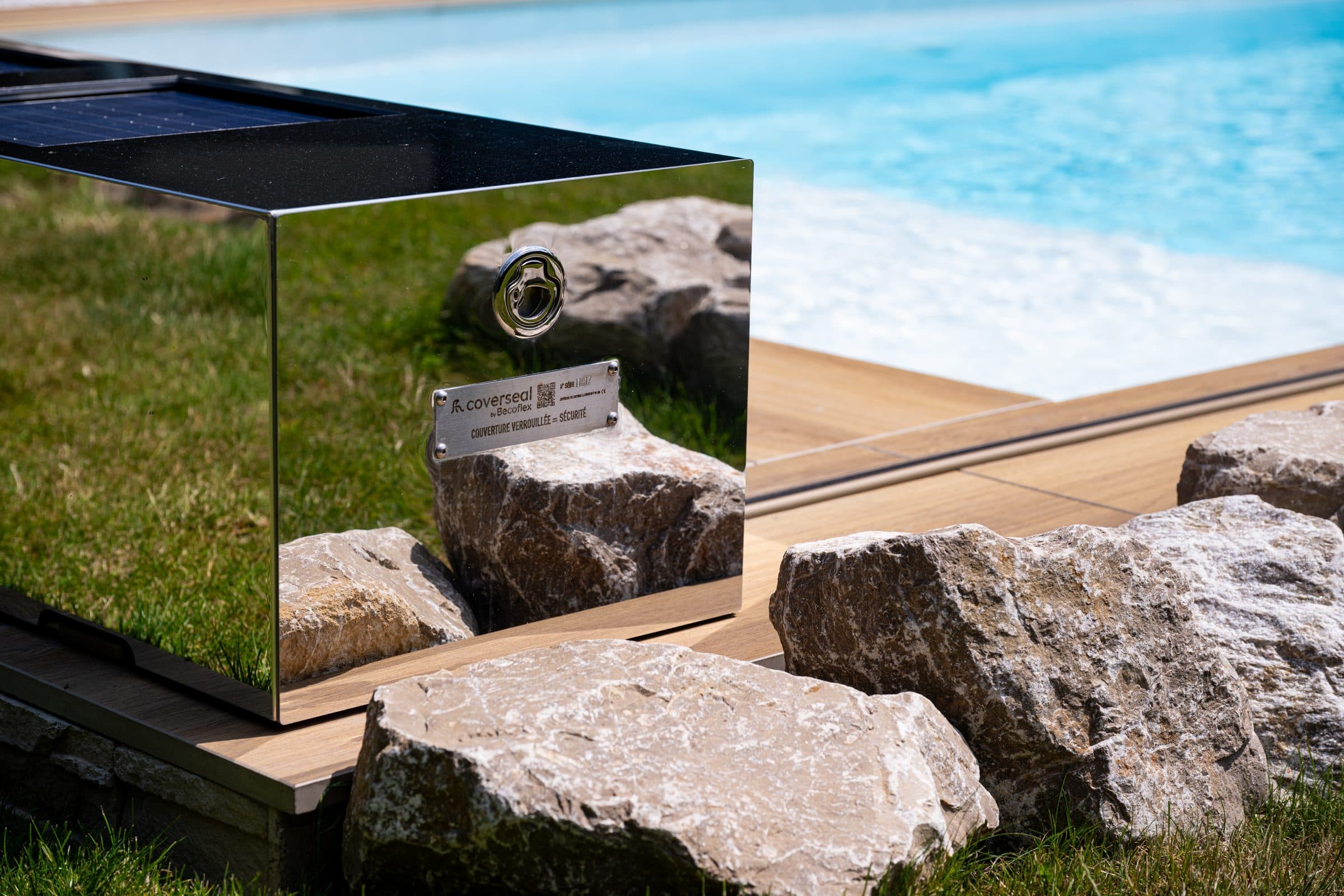 Polished housing among the boulders